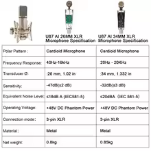 Микрофон U87 AI XLR